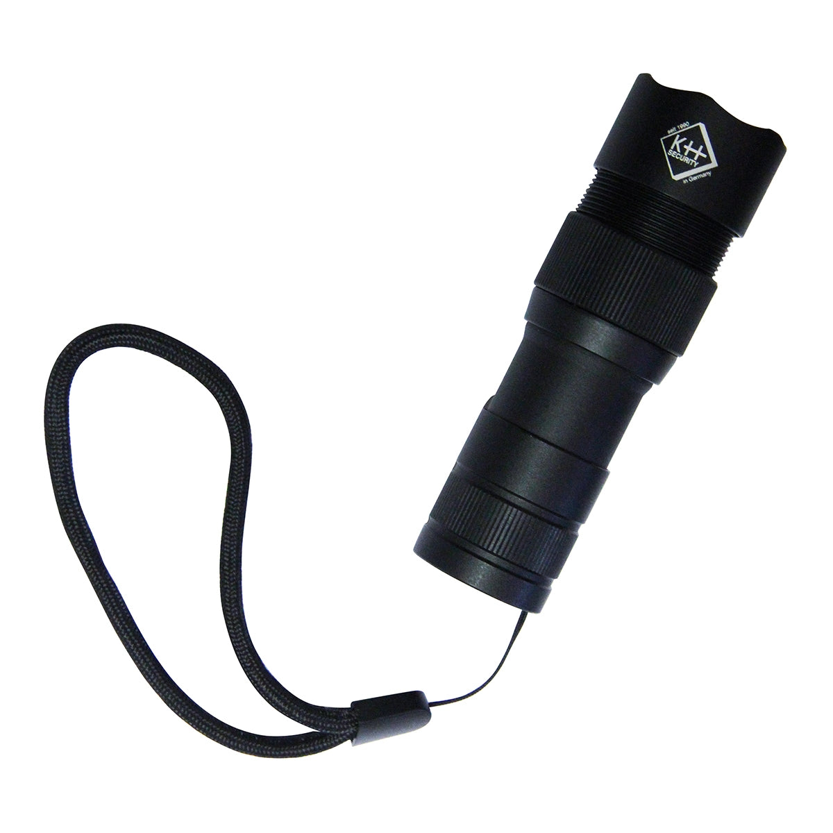 Alarmtaschenlampe in schwarz